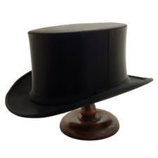 Black Silk Collapsible Opera Top Hat