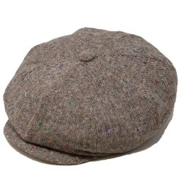 DelMonico 8/4 Wool Tweed Newsboy Cap by Capas