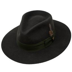 Dobbs Estate Wide Brim Wool Felt Fedora