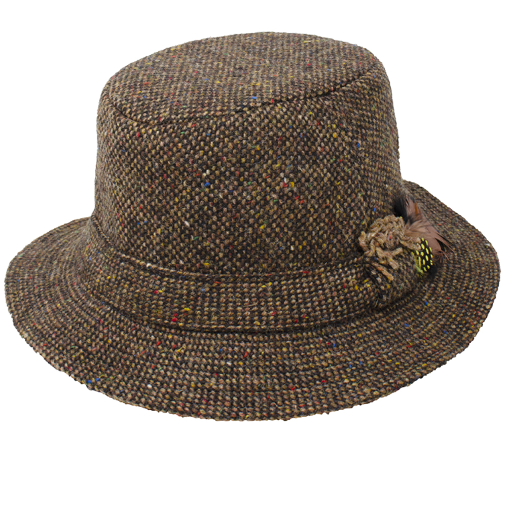 Hanna Irish Tweed Walking Hat, Adult Unisex, Size: Small, Brown
