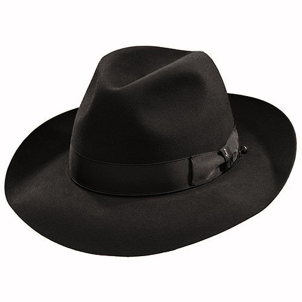 Borsalino Ernesto - Beaver Fur Felt Hat - Black