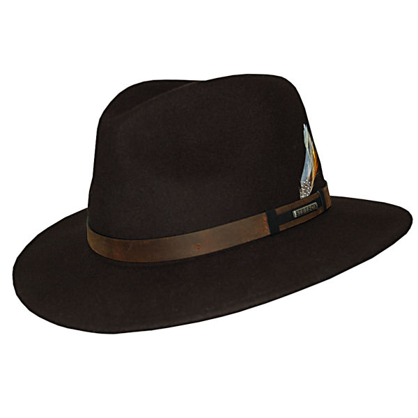 NWT STETSON Crushable Pembroke Wool 