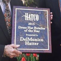 DelMonico Hatter Stetson Dress Hat Retailer of the Year Award
